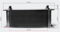 Ölkühler 16 Reihen BLACK EDITION Alu 330 x 116mm VR6 Turbo 16V...
