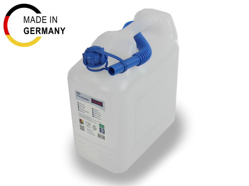Wasserkanister KLAR 12 Liter ECO inkl. Auslaufrohr