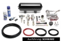 TA Technix Luftfahrwerk & Kompressor-Kit Härteverstellbar schwarz für VW Bus T3